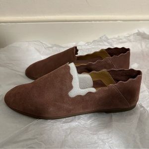 Lucky Brand Caliya Suede Flats Antique Blush 7.5M